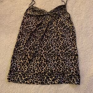 Victoria’s Secret leopard slip dress lingerie